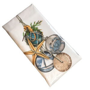 Mary Lake Thompson Nautical Beach Ornaments Flour Sack Towel NEW